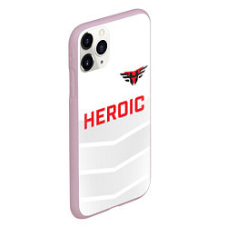 Чехол iPhone 11 Pro матовый Heroic white, цвет: 3D-розовый — фото 2