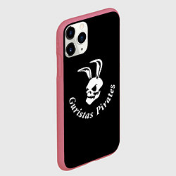Чехол iPhone 11 Pro матовый Guristas pirates black, цвет: 3D-малиновый — фото 2