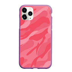 Чехол iPhone 11 Pro матовый Pink military, цвет: 3D-фиолетовый