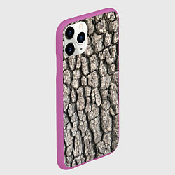 Чехол iPhone 11 Pro матовый Кора дерева, цвет: 3D-фиолетовый — фото 2