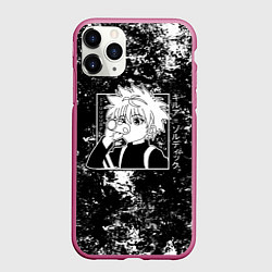 Чехол iPhone 11 Pro матовый Киллуа из аниме Hunter x hunter, цвет: 3D-малиновый