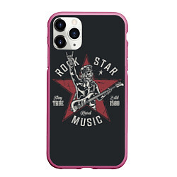 Чехол iPhone 11 Pro матовый Rockstar music