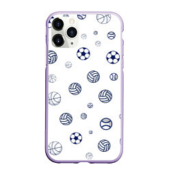 Чехол iPhone 11 Pro матовый Balls