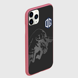 Чехол iPhone 11 Pro матовый Форма OG, цвет: 3D-малиновый — фото 2