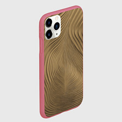 Чехол iPhone 11 Pro матовый Фантазия в хаки, цвет: 3D-малиновый — фото 2
