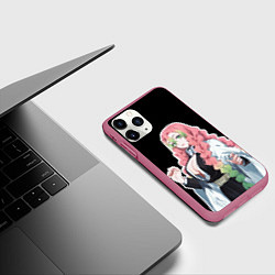 Чехол iPhone 11 Pro матовый Мицури канроджи - минимализм, цвет: 3D-малиновый — фото 2
