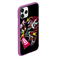 Чехол iPhone 11 Pro матовый Шэдоу - Sonic, цвет: 3D-фиолетовый — фото 2