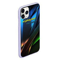 Чехол iPhone 11 Pro матовый Cyberpunk 2077 phantom liberty logo, цвет: 3D-светло-сиреневый — фото 2