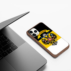 Чехол iPhone 11 Pro матовый Я Русский - Российская Империя, цвет: 3D-коричневый — фото 2