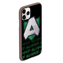 Чехол iPhone 11 Pro матовый Alliance art, цвет: 3D-коричневый — фото 2