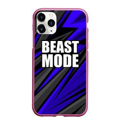 Чехол iPhone 11 Pro матовый Beast mode - синяя униформа