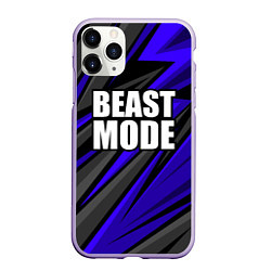 Чехол iPhone 11 Pro матовый Beast mode - синяя униформа, цвет: 3D-светло-сиреневый