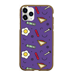 Чехол iPhone 11 Pro матовый Eggs breakfast