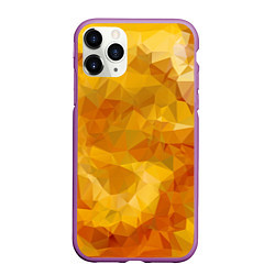 Чехол iPhone 11 Pro матовый Yellow style