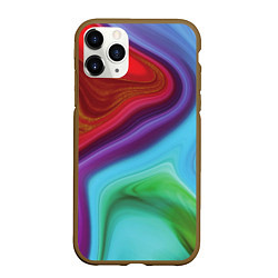 Чехол iPhone 11 Pro матовый Magic waves