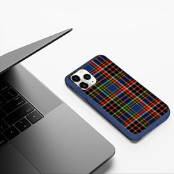 Чехол iPhone 11 Pro матовый Цветные квадраты Colored squares, цвет: 3D-тёмно-синий — фото 2