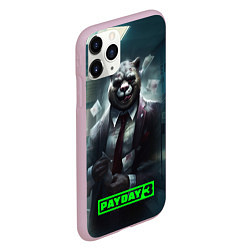 Чехол iPhone 11 Pro матовый Payday 3 crazy bear, цвет: 3D-розовый — фото 2