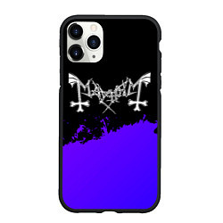 Чехол iPhone 11 Pro матовый Mayhem purple grunge