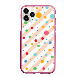 Чехол iPhone 11 Pro матовый Color circles