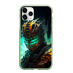 Чехол iPhone 11 Pro матовый Dead Space horror, цвет: 3D-салатовый