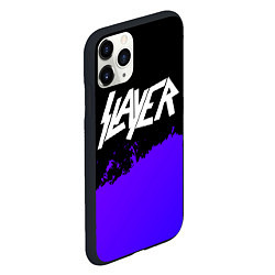 Чехол iPhone 11 Pro матовый Slayer purple grunge, цвет: 3D-черный — фото 2