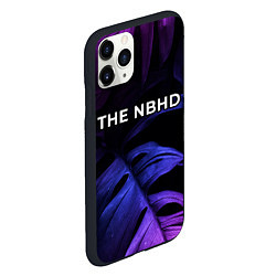 Чехол iPhone 11 Pro матовый The Neighbourhood neon monstera, цвет: 3D-черный — фото 2