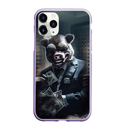 Чехол iPhone 11 Pro матовый Payday 3 animal mask, цвет: 3D-светло-сиреневый