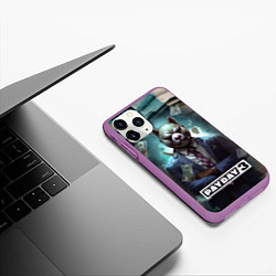 Чехол iPhone 11 Pro матовый Payday 3 bear, цвет: 3D-фиолетовый — фото 2