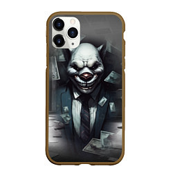 Чехол iPhone 11 Pro матовый Payday 3 wolf, цвет: 3D-коричневый