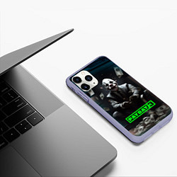 Чехол iPhone 11 Pro матовый Payday 3 game, цвет: 3D-светло-сиреневый — фото 2