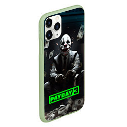 Чехол iPhone 11 Pro матовый Payday 3 game, цвет: 3D-салатовый — фото 2