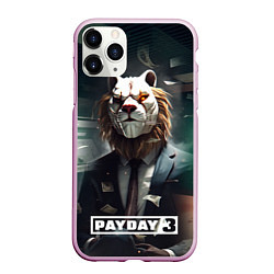 Чехол iPhone 11 Pro матовый Payday 3 lion, цвет: 3D-розовый