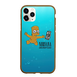 Чехол iPhone 11 Pro матовый Nirvana - Simpson