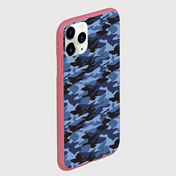 Чехол iPhone 11 Pro матовый Камуфляж Омона и Росгвардии, цвет: 3D-малиновый — фото 2