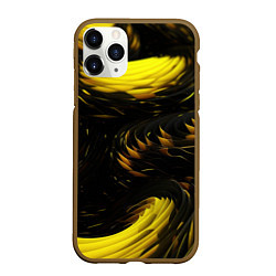 Чехол iPhone 11 Pro матовый Gold black