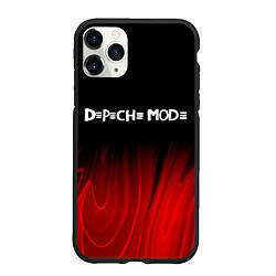 Чехол iPhone 11 Pro матовый Depeche Mode red plasma
