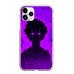 Чехол iPhone 11 Pro матовый Mob Psycho Rage, цвет: 3D-розовый