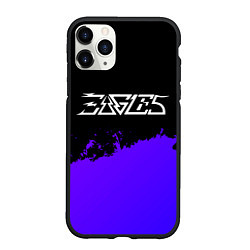 Чехол iPhone 11 Pro матовый Eagles purple grunge