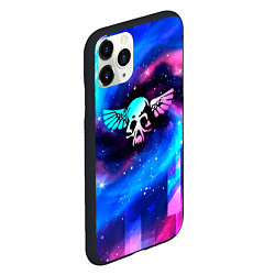 Чехол iPhone 11 Pro матовый Nazareth неоновый космос, цвет: 3D-черный — фото 2