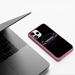 Чехол iPhone 11 Pro матовый BMW - red eyes, цвет: 3D-малиновый — фото 2