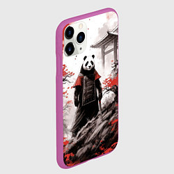 Чехол iPhone 11 Pro матовый Panda samurai, цвет: 3D-фиолетовый — фото 2