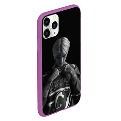 Чехол iPhone 11 Pro матовый Lil Peep in the dark, цвет: 3D-фиолетовый — фото 2