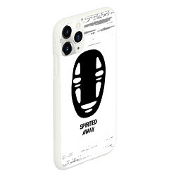 Чехол iPhone 11 Pro матовый Spirited Away glitch на светлом фоне, цвет: 3D-белый — фото 2