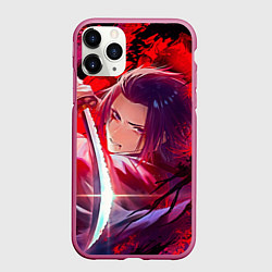 Чехол iPhone 11 Pro матовый Сюгэн Ямада Асаэмон Адский рай, цвет: 3D-малиновый