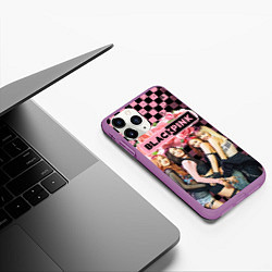 Чехол iPhone 11 Pro матовый Blackpink - girls, цвет: 3D-фиолетовый — фото 2