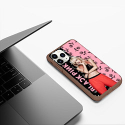 Чехол iPhone 11 Pro матовый Blackpink - Lalisa, цвет: 3D-коричневый — фото 2