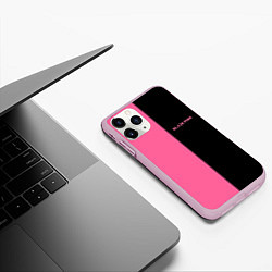 Чехол iPhone 11 Pro матовый Blackpink- двойной, цвет: 3D-розовый — фото 2