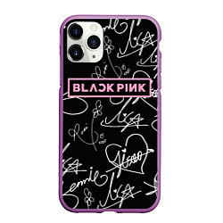 Чехол iPhone 11 Pro матовый Blackpink - автографы