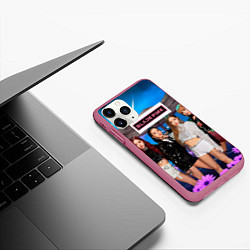 Чехол iPhone 11 Pro матовый Kpop Blackpink, цвет: 3D-малиновый — фото 2