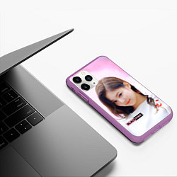 Чехол iPhone 11 Pro матовый Jennie solo, цвет: 3D-фиолетовый — фото 2